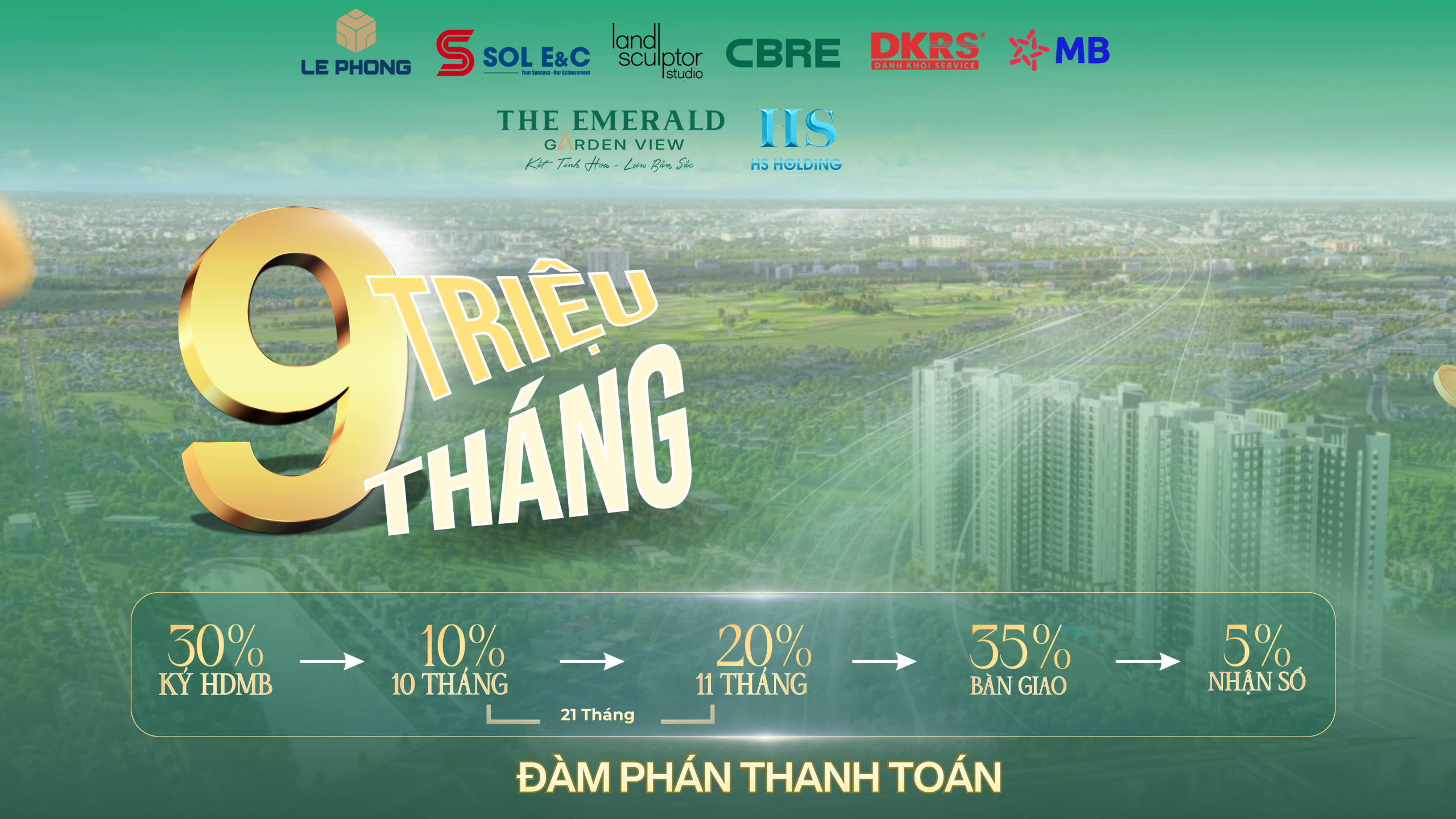 9 TRIỆU/ THÁNG, The Emerald Garden View