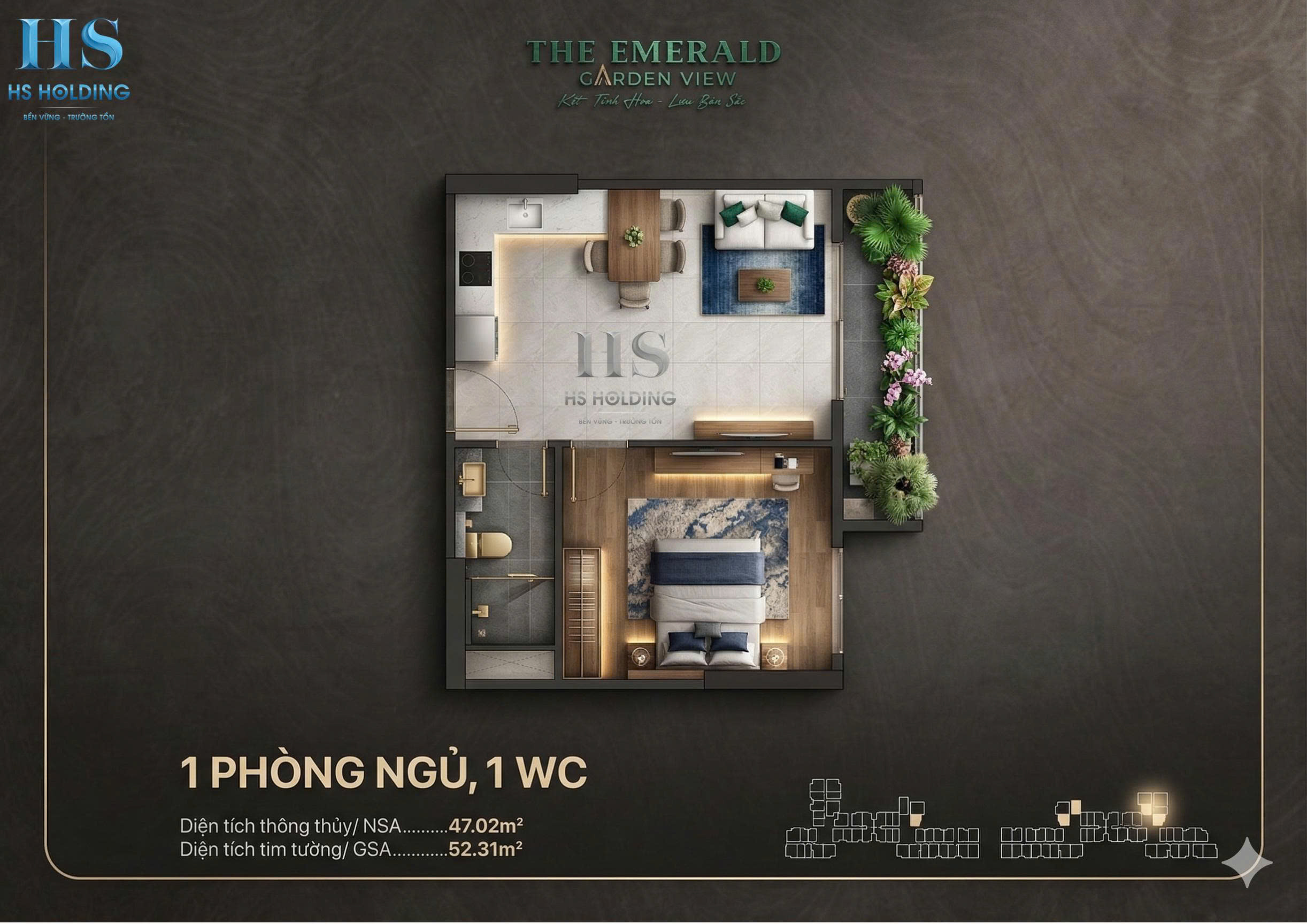 9 TRIỆU/ THÁNG, The Emerald Garden View