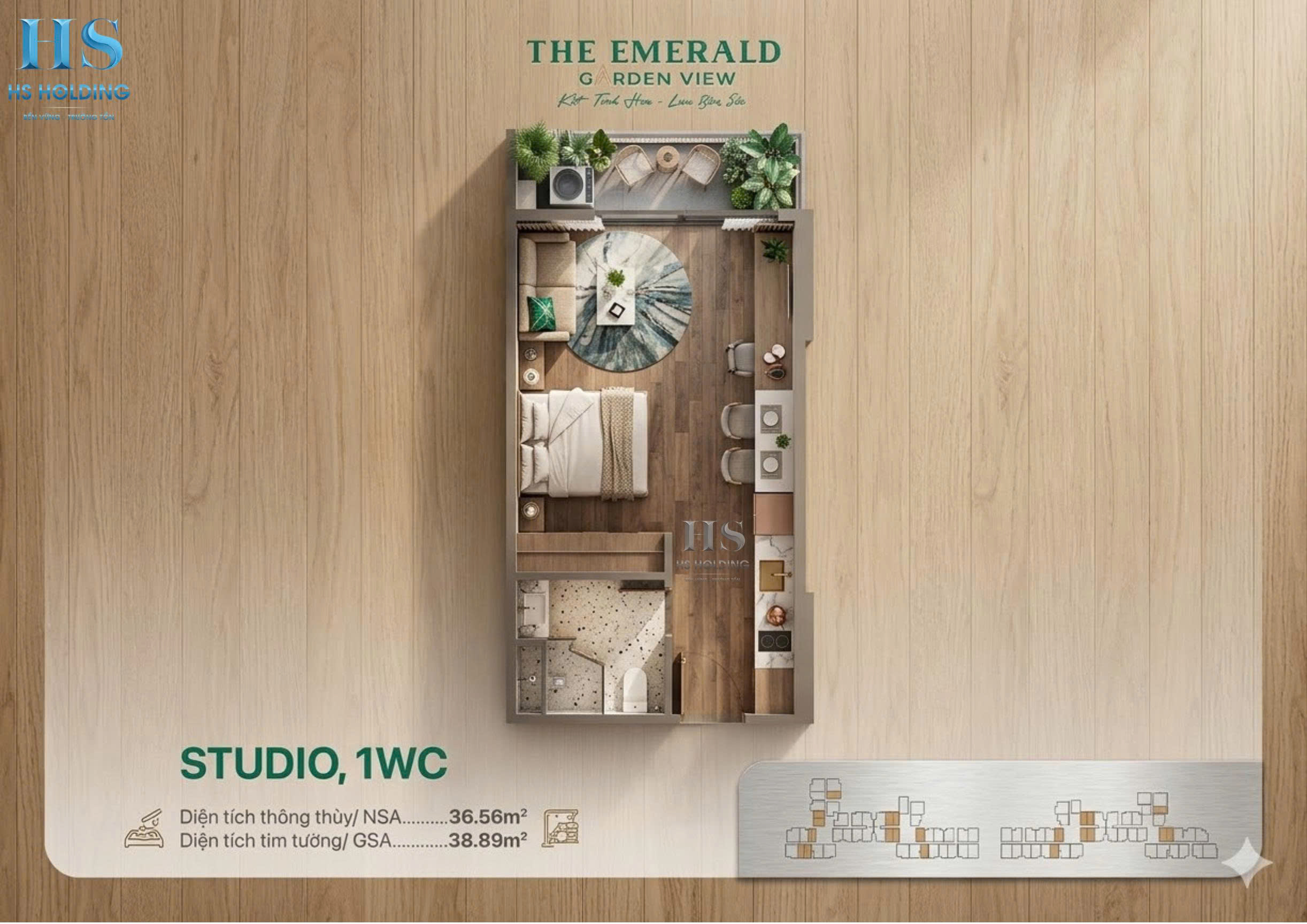 The Emerald Boulevard, The Emerald Garden View