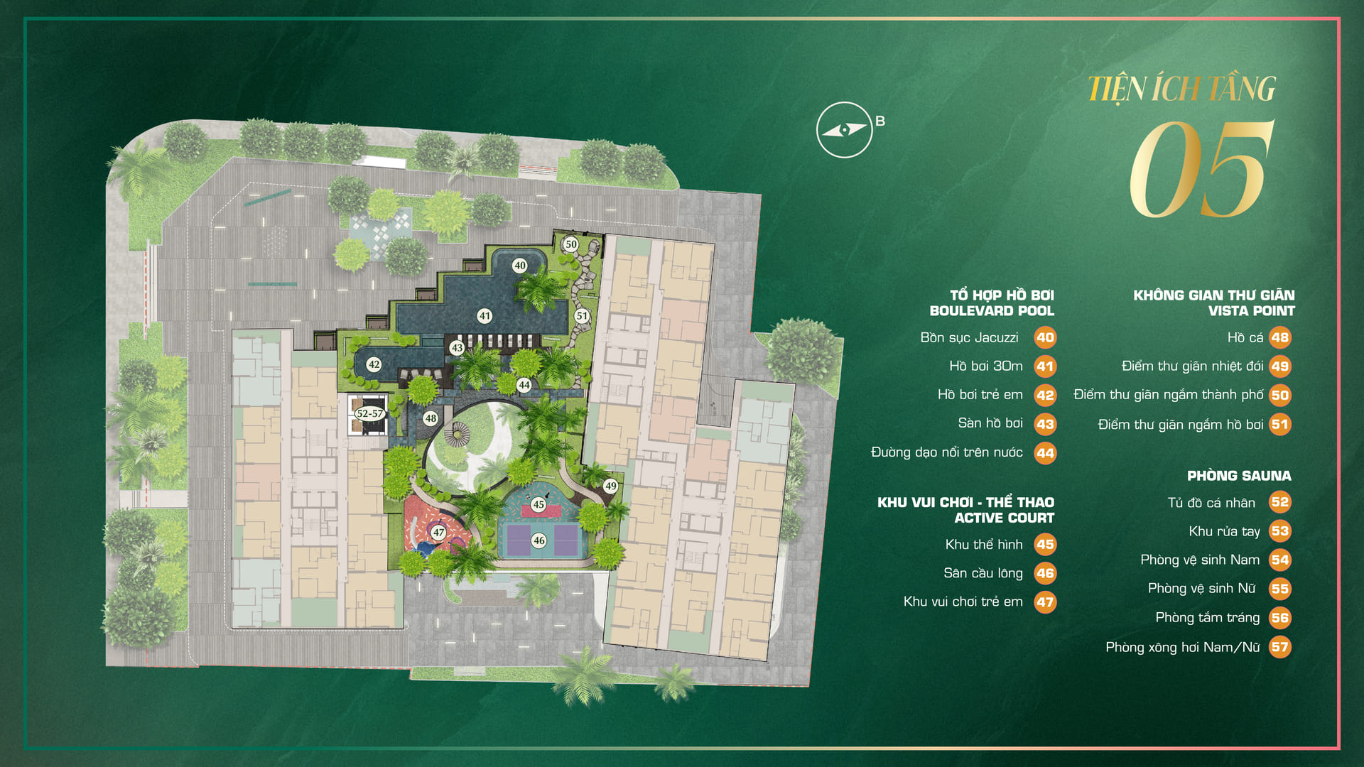 The Emerald Boulevard, TIỆN ÍCH THE EMERALD BOULEVARD